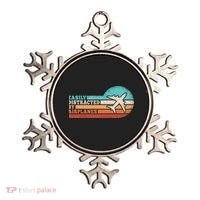 Easily Distracted By Airplanes Funny Pilot Aviation Ornament thumb 0