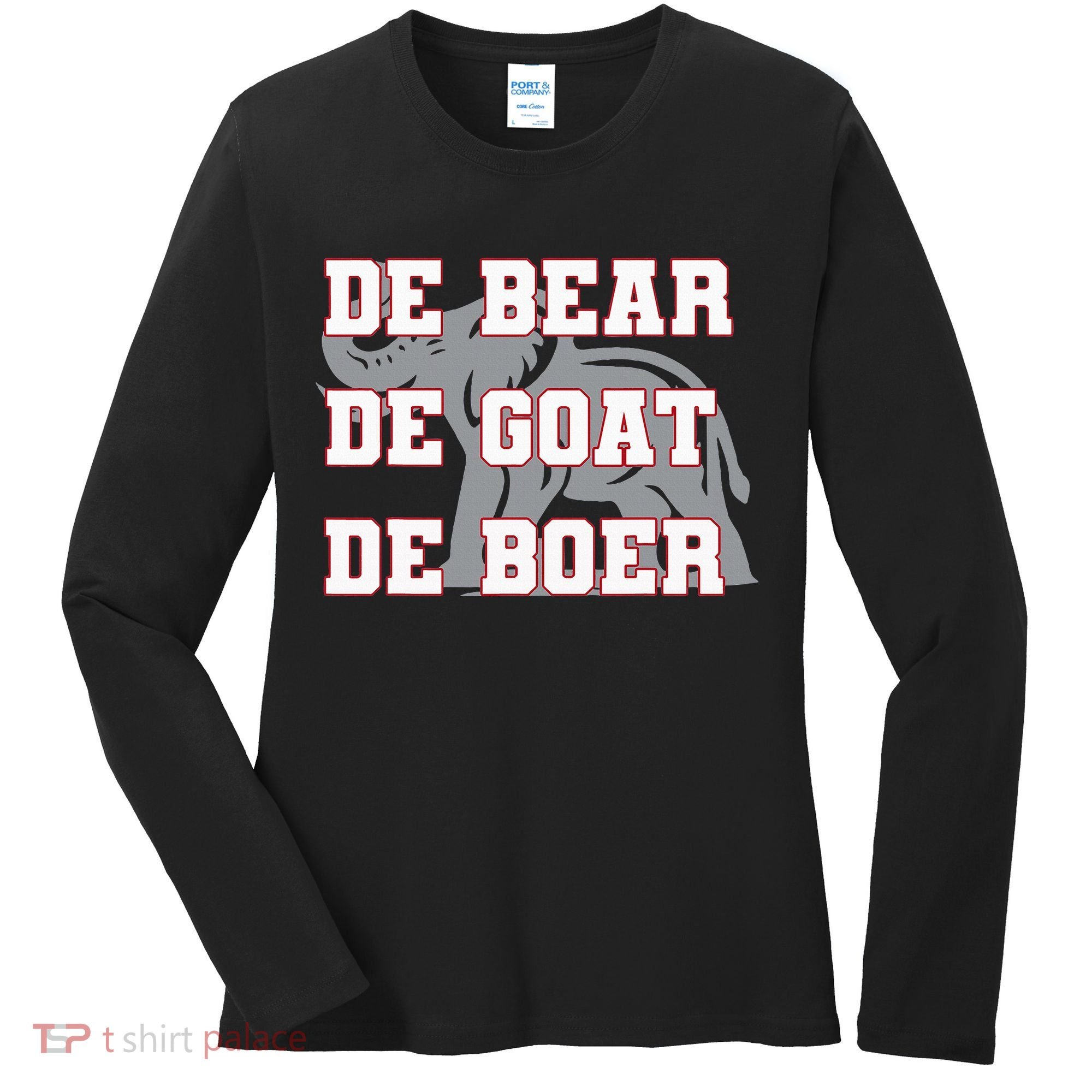 Elephant De Bear De Goat De Boer Women's Long Sleeve Shirt