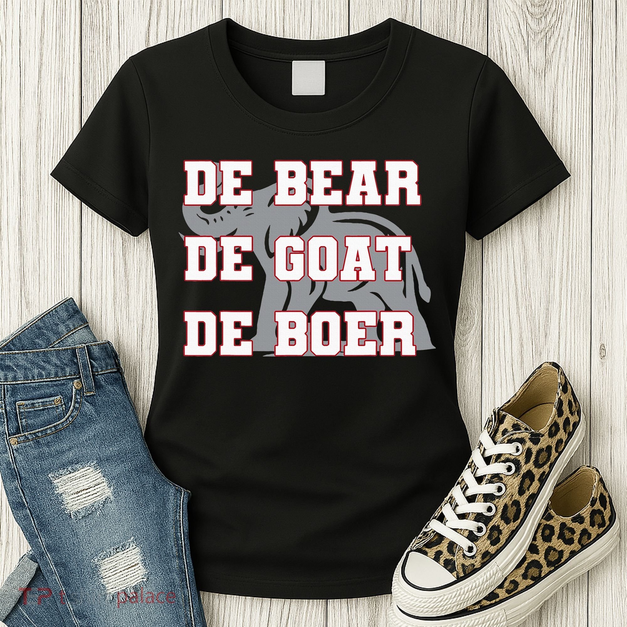 Elephant De Bear De Goat De Boer Women's T-Shirt