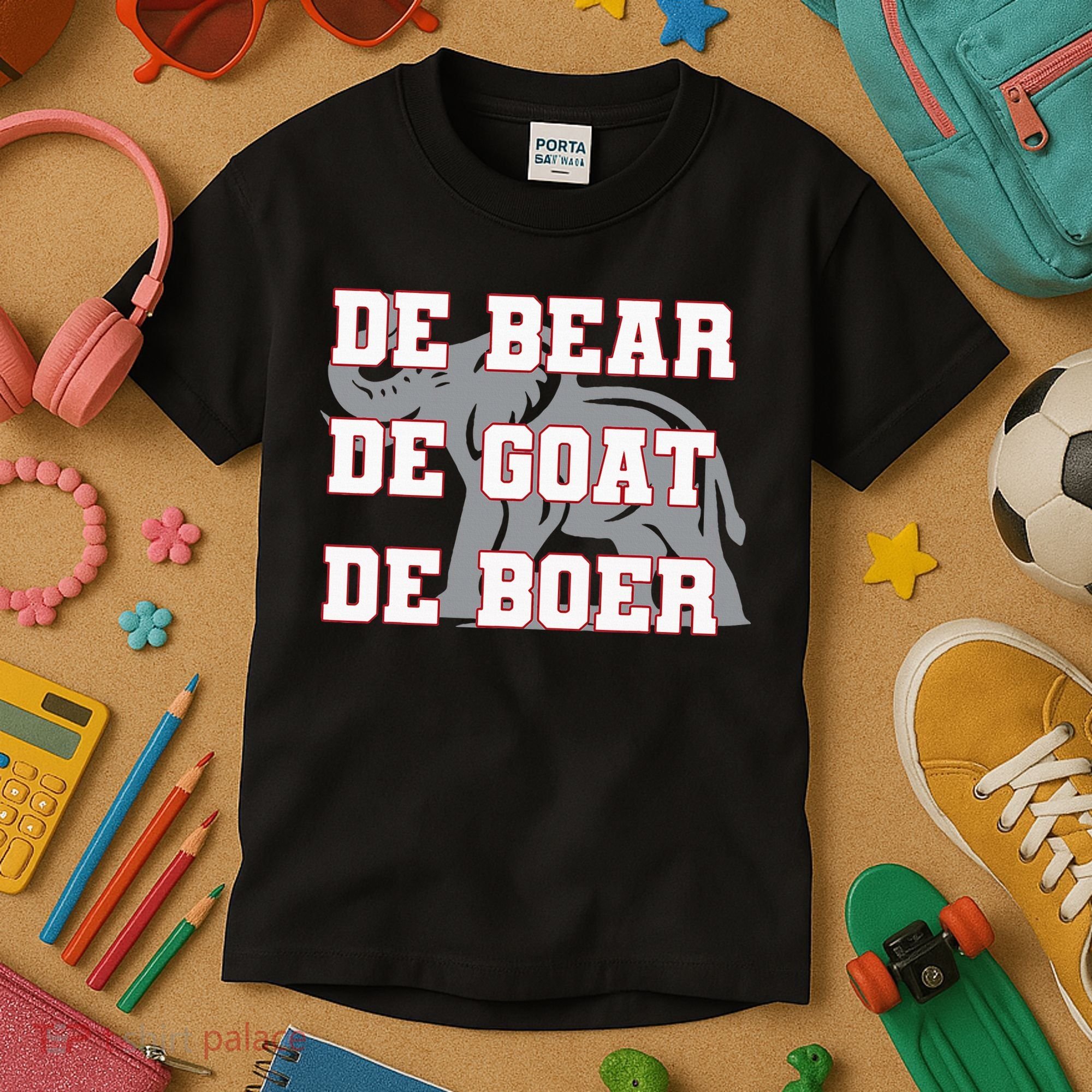 Elephant De Bear De Goat De Boer Kids T-Shirt