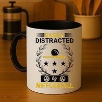 Easily Distracted By Wiffleball Coffee Mug thumb 4