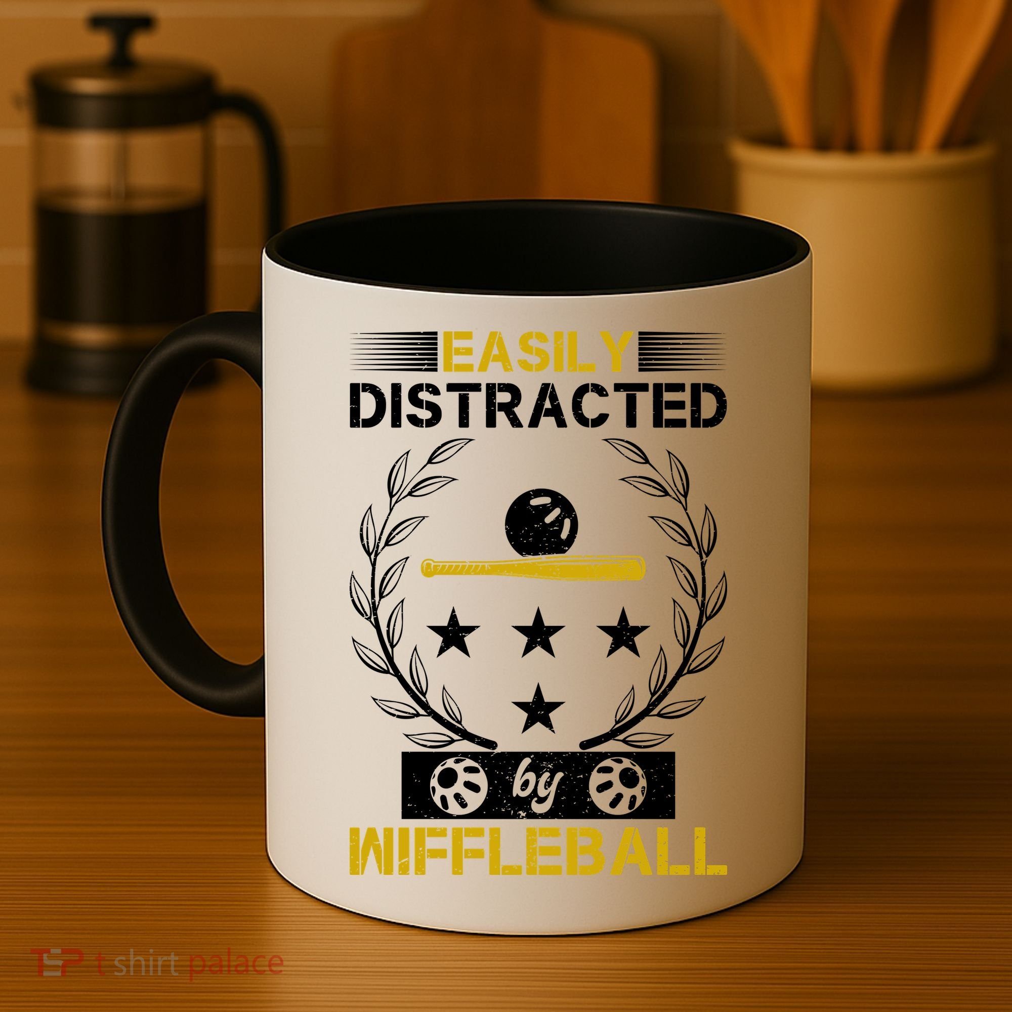 Easily Distracted By Wiffleball Coffee Mug