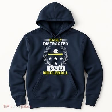 Easily Distracted By Wiffleball Hoodie