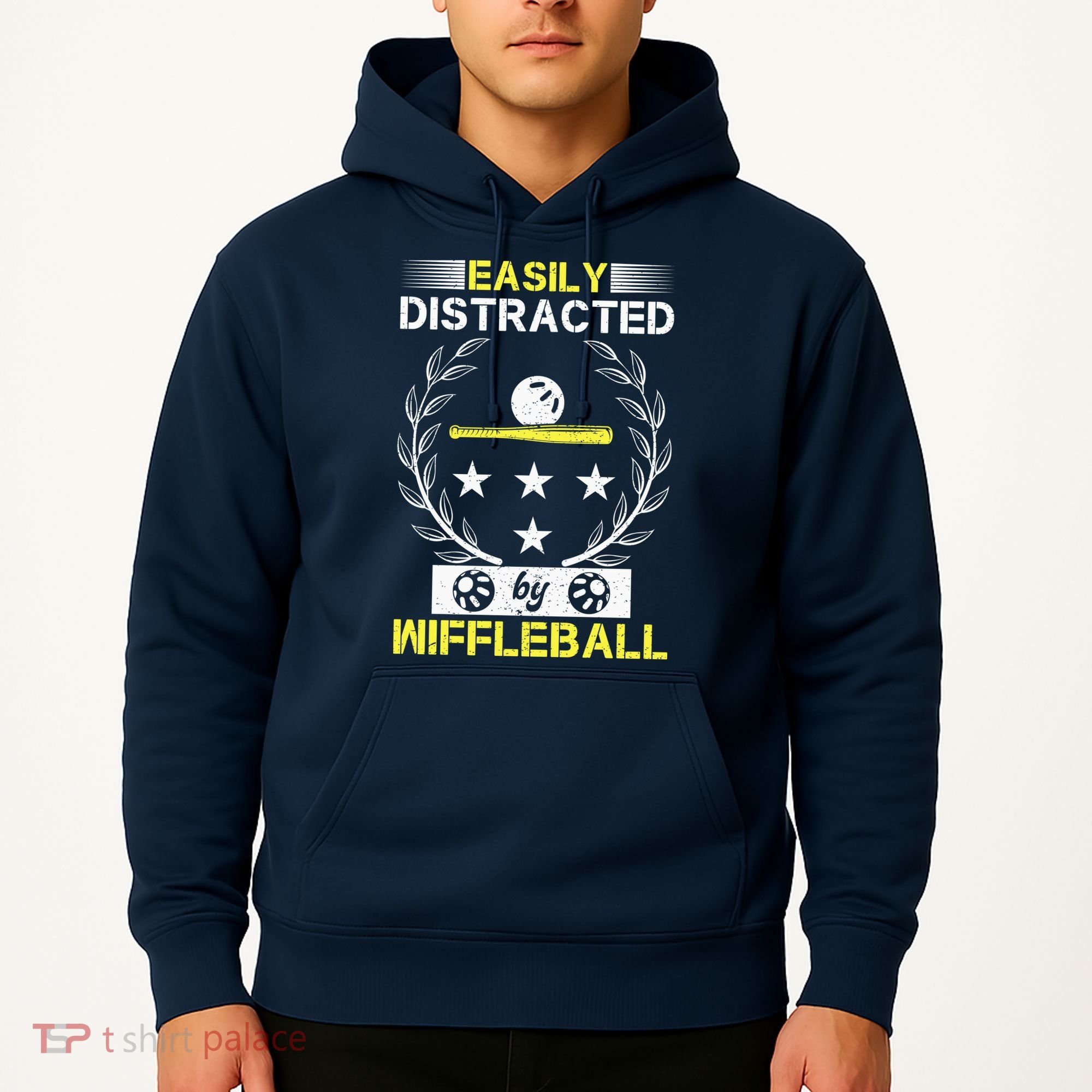 Easily Distracted By Wiffleball Hoodie