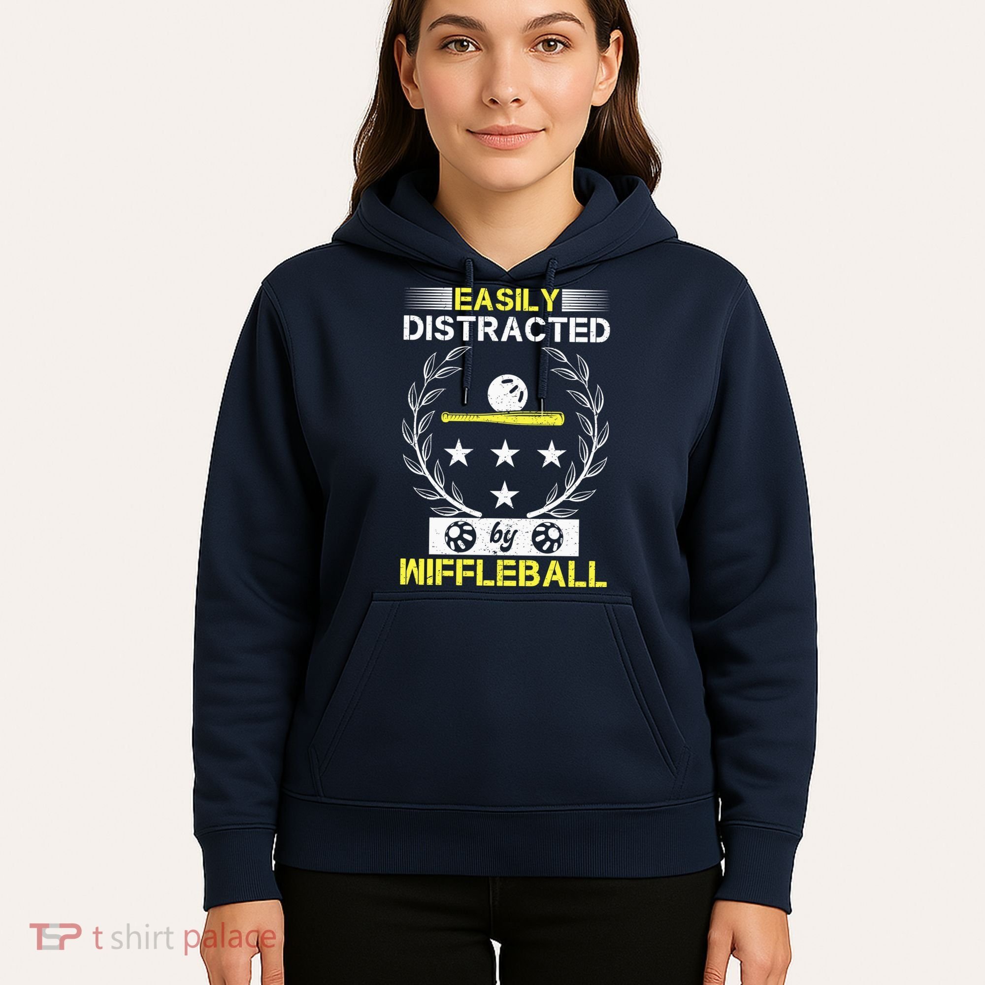 Easily Distracted By Wiffleball Hoodie