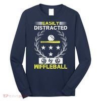 Easily Distracted By Wiffleball Long Sleeve Shirt thumb 0