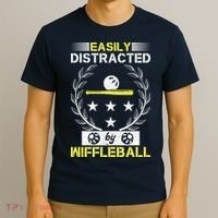 Easily Distracted By Wiffleball T-Shirt thumb 3