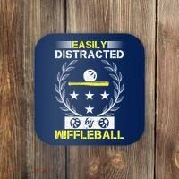 Easily Distracted By Wiffleball Coaster thumb 0