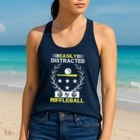 Easily Distracted By Wiffleball Women's Tank Top thumb 2