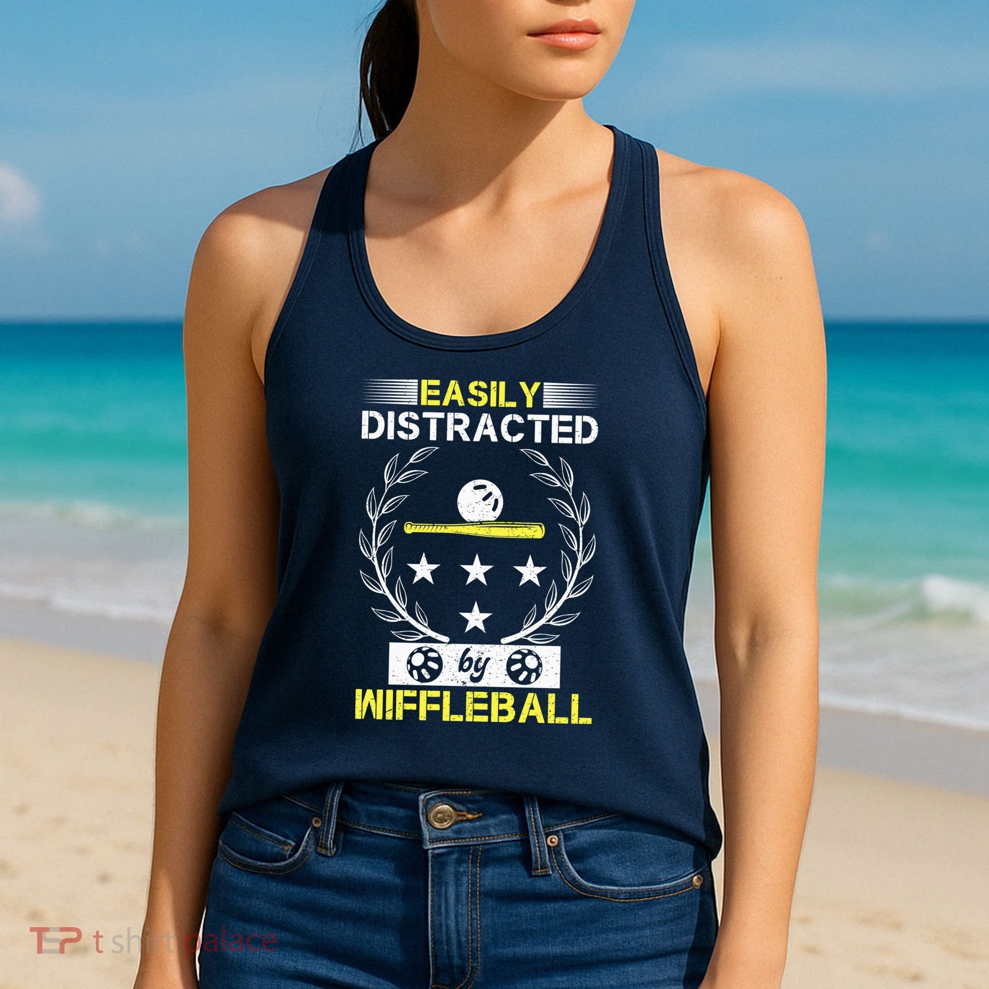 Easily Distracted By Wiffleball Women's Tank Top