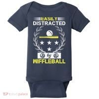 Easily Distracted By Wiffleball Baby Bodysuit thumb 0
