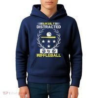 Easily Distracted By Wiffleball Kids Hoodie thumb 4