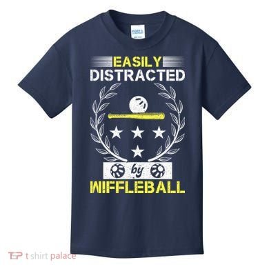 Easily Distracted By Wiffleball Kids T-Shirt
