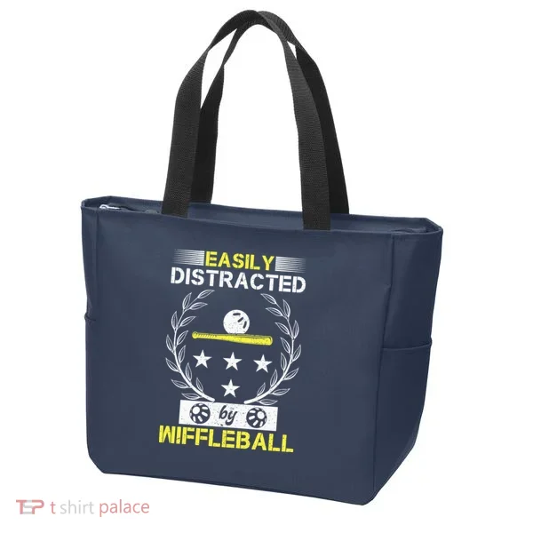 Easily Distracted By Wiffleball Tote Bag