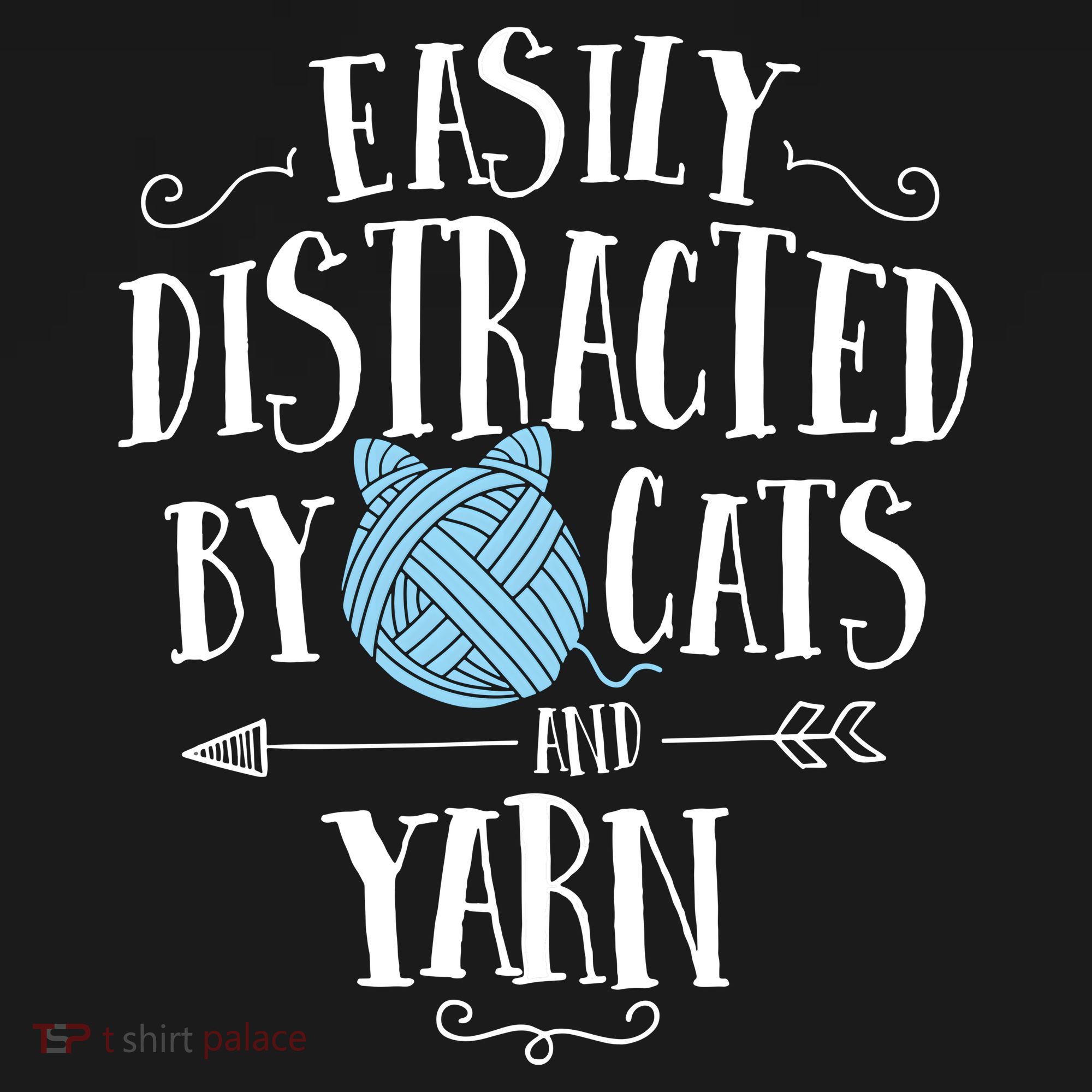 Easily Distracted By Cats And Yarn Knitting Yarn Crochet Backpack