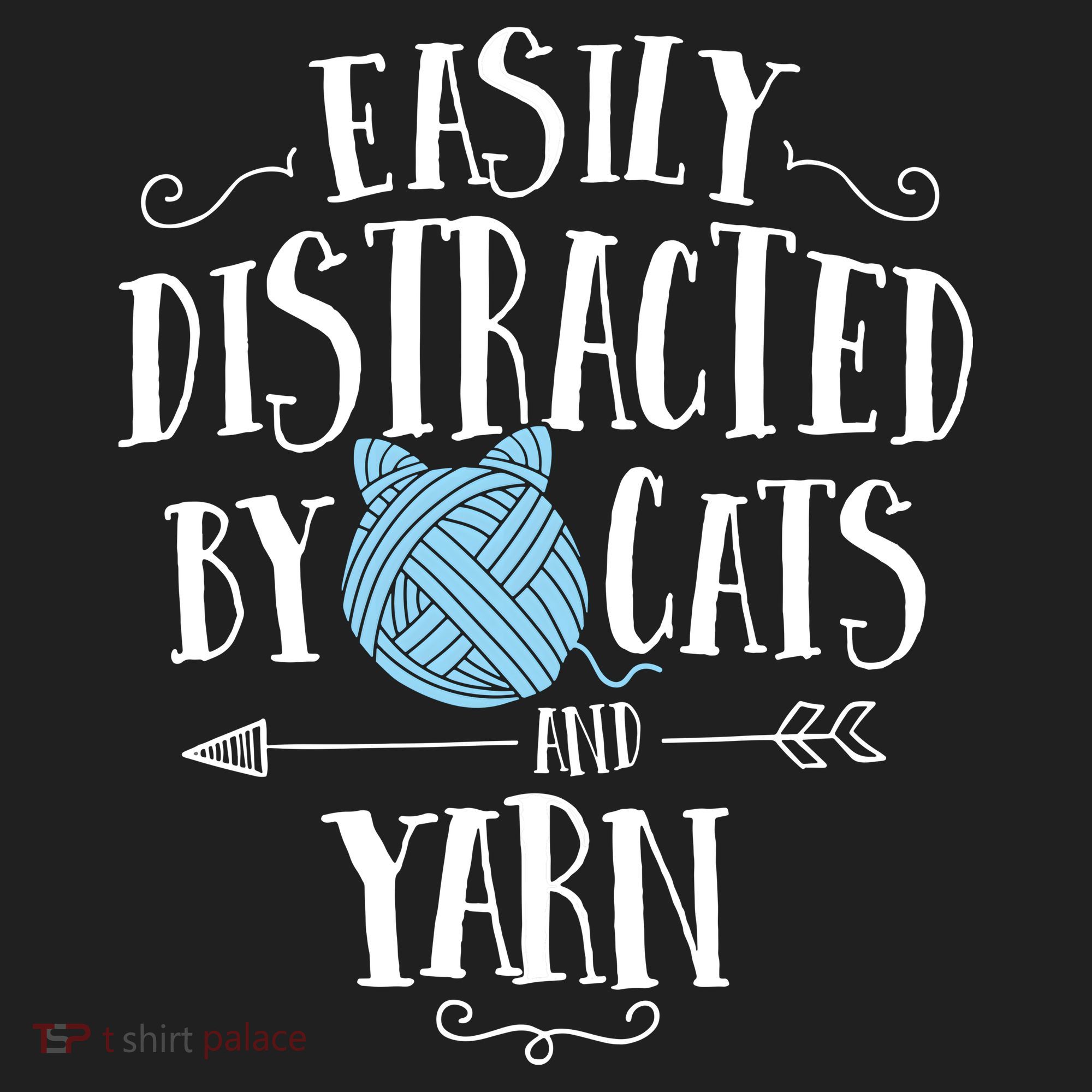 Easily Distracted By Cats And Yarn Knitting Yarn Crochet Tumbler