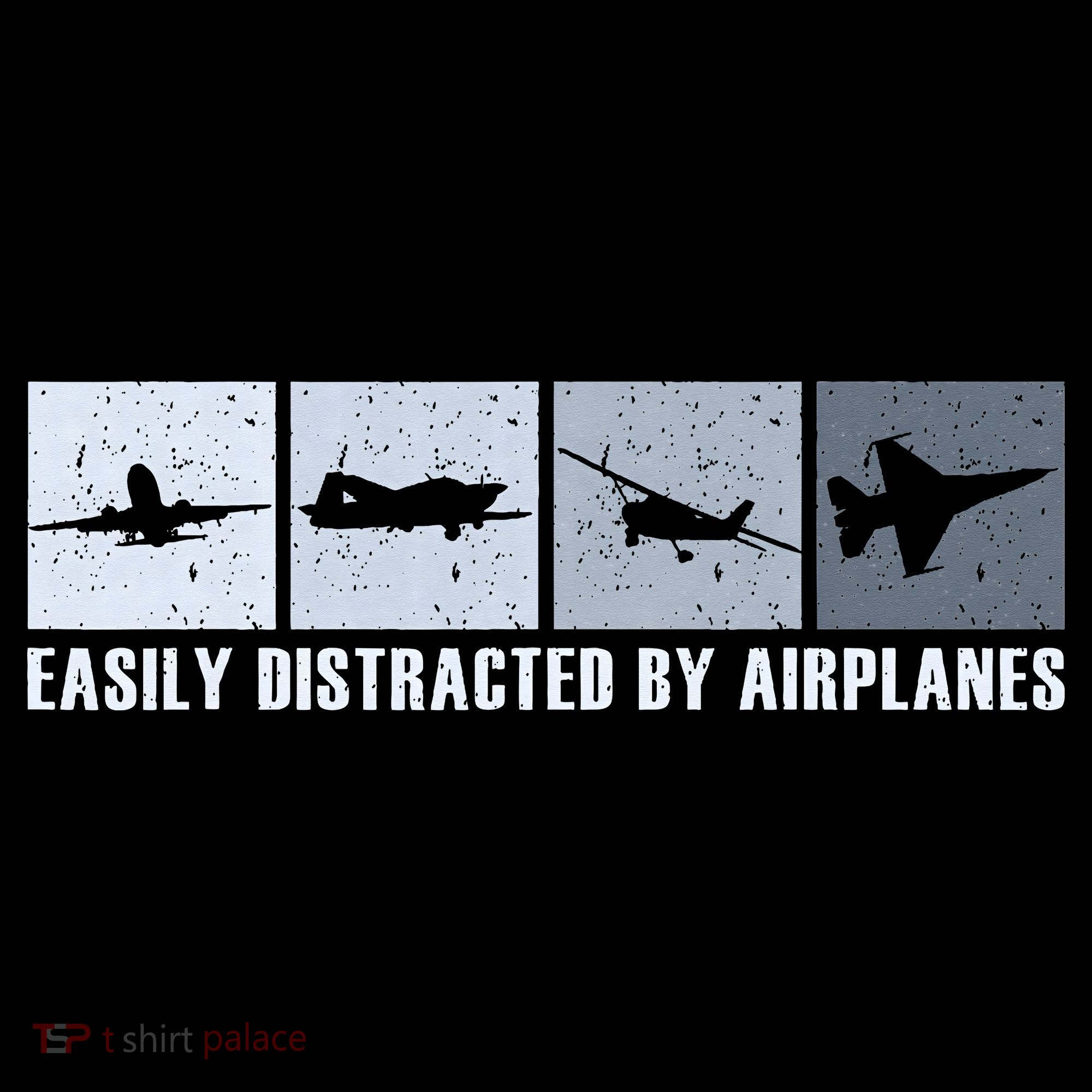 Easily Distracted By Airplanes Aviation Pilot Airplane Hoodie