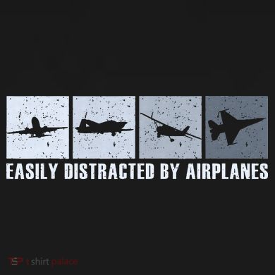 Easily Distracted By Airplanes Aviation Pilot Airplane Toddler Sweatshirt