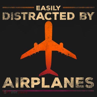 Easily Distracted By Airplanes Airplane Lover Aviation Tote Bag