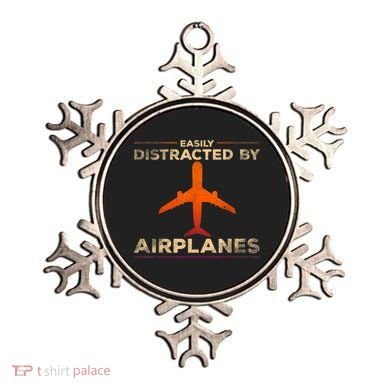 Easily Distracted By Airplanes Airplane Lover Aviation Ornament