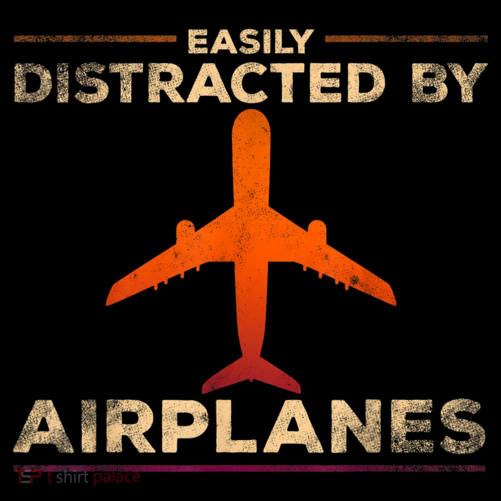 Easily Distracted By Airplanes Airplane Lover Aviation Ornament