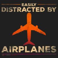 Easily Distracted By Airplanes Airplane Lover Aviation Hat thumb 2