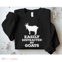 EASILY DISTRACTED BY GOATS FUNNY FATHER'S DAY GIFT Sweatshirt thumb 2