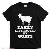 EASILY DISTRACTED BY GOATS FUNNY FATHER'S DAY GIFT T-Shirt thumb 0
