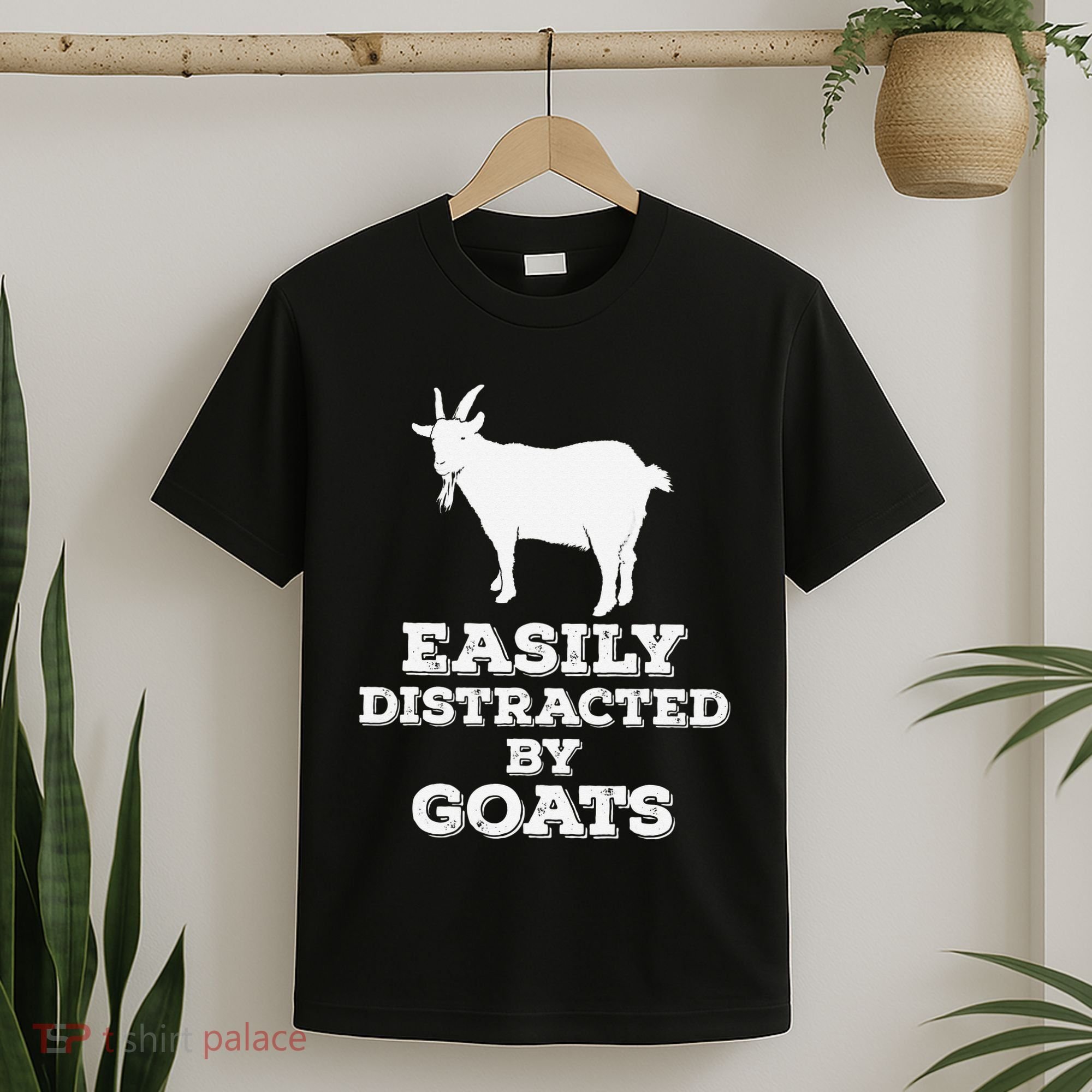 EASILY DISTRACTED BY GOATS FUNNY FATHER'S DAY GIFT T-Shirt