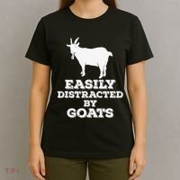 EASILY DISTRACTED BY GOATS FUNNY FATHER'S DAY GIFT T-Shirt thumb 4
