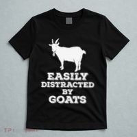 EASILY DISTRACTED BY GOATS FUNNY FATHER'S DAY GIFT T-Shirt thumb 5