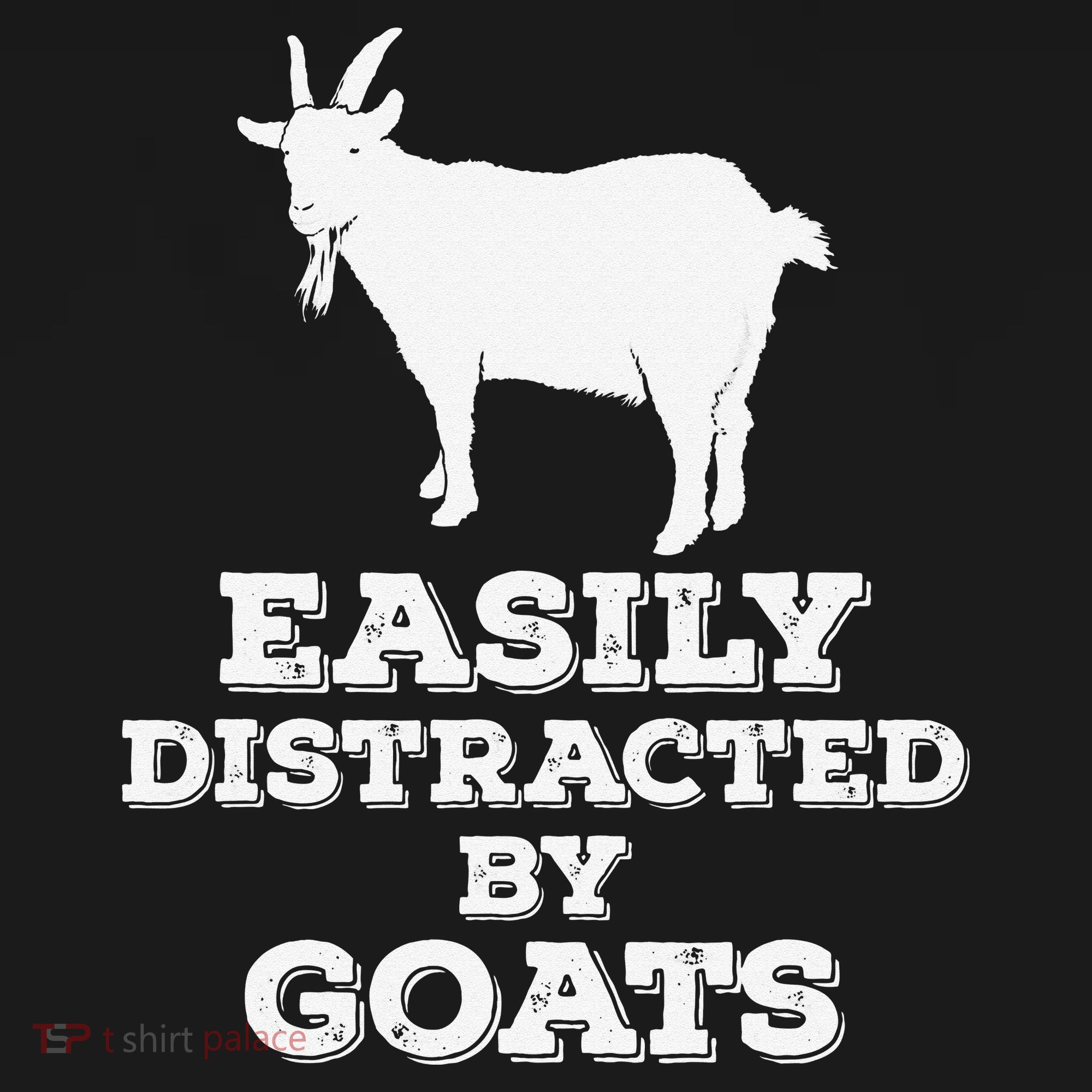 EASILY DISTRACTED BY GOATS FUNNY FATHER'S DAY GIFT Polo