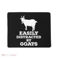 EASILY DISTRACTED BY GOATS FUNNY FATHER'S DAY GIFT Mousepad thumb 0