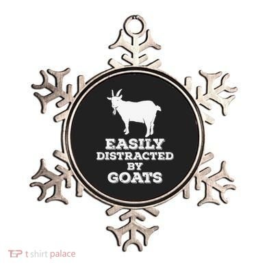 EASILY DISTRACTED BY GOATS FUNNY FATHER'S DAY GIFT Ornament
