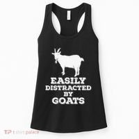 EASILY DISTRACTED BY GOATS FUNNY FATHER'S DAY GIFT Women's Tank Top thumb 0