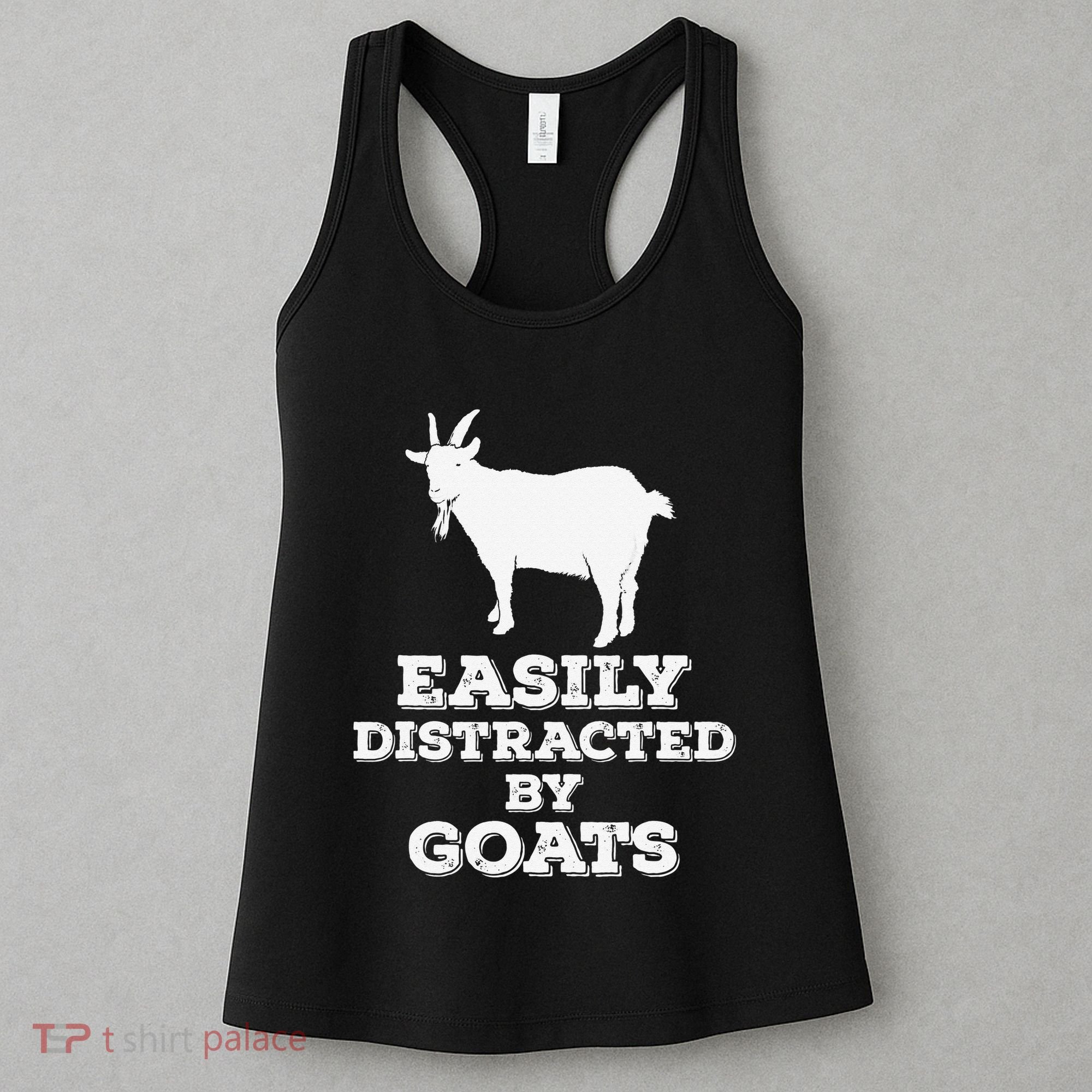 EASILY DISTRACTED BY GOATS FUNNY FATHER'S DAY GIFT Women's Tank Top