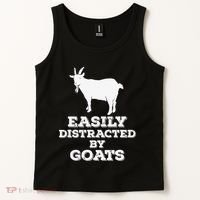 EASILY DISTRACTED BY GOATS FUNNY FATHER'S DAY GIFT Tank Top thumb 2