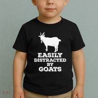 EASILY DISTRACTED BY GOATS FUNNY FATHER'S DAY GIFT Toddler T-Shirt thumb 2