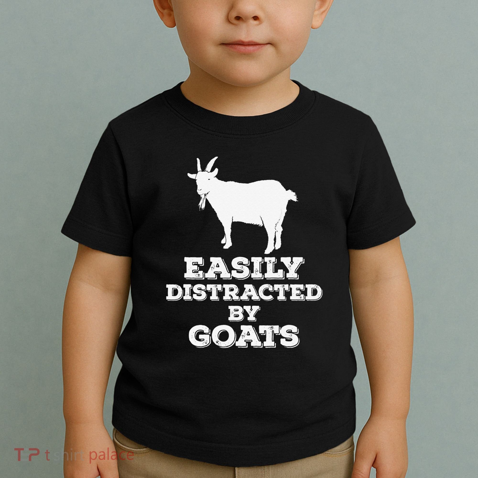 EASILY DISTRACTED BY GOATS FUNNY FATHER'S DAY GIFT Toddler T-Shirt