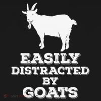EASILY DISTRACTED BY GOATS FUNNY FATHER'S DAY GIFT Women's Long Sleeve Shirt thumb 2