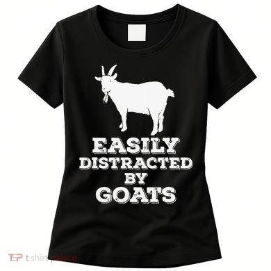 EASILY DISTRACTED BY GOATS FUNNY FATHER'S DAY GIFT Women's T-Shirt