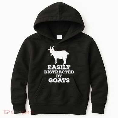 EASILY DISTRACTED BY GOATS FUNNY FATHER'S DAY GIFT Kids Hoodie