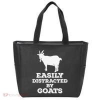 EASILY DISTRACTED BY GOATS FUNNY FATHER'S DAY GIFT Tote Bag thumb 0