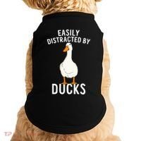Easily Distracted By Ducks Funny Duck Lover Doggie Tank thumb 0