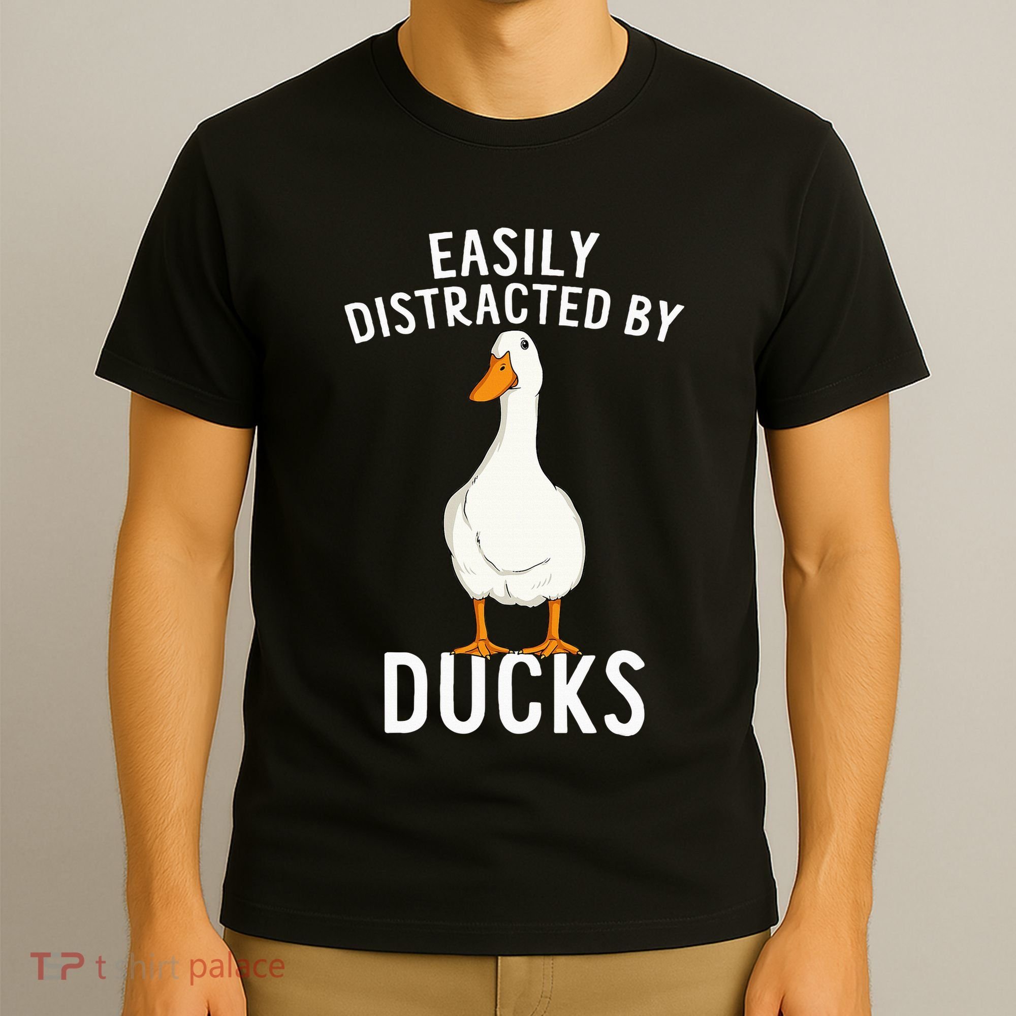 Easily Distracted By Ducks Funny Duck Lover T-Shirt