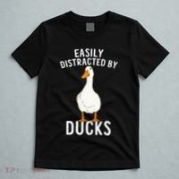 Easily Distracted By Ducks Funny Duck Lover T-Shirt thumb 5