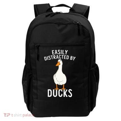 Easily Distracted By Ducks Funny Duck Lover Backpack