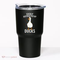 Easily Distracted By Ducks Funny Duck Lover Tumbler thumb 0