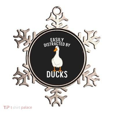 Easily Distracted By Ducks Funny Duck Lover Ornament