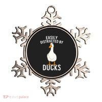 Easily Distracted By Ducks Funny Duck Lover Ornament thumb 0